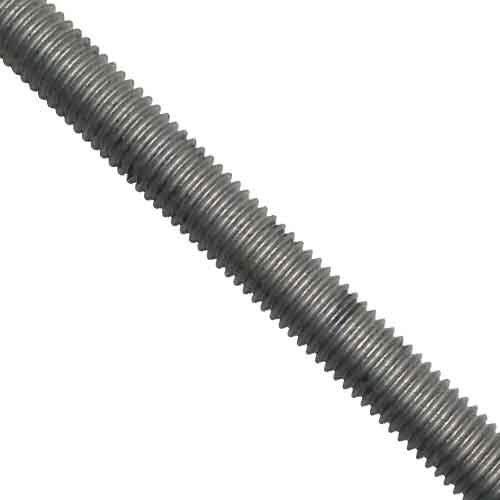 AT101G 1"-8 X 10 Ft, All Thread Rod, Low Carbon Steel, Coarse, HDG