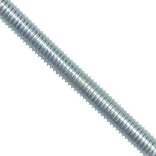 AT3012 #12-24 X 3 Ft, All Thread Rod, Low Carbon Steel, Coarse, Zinc