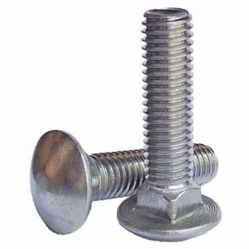 CB121S 1/2"-13 X 1" Carriage Bolt, 18-8 Stainless