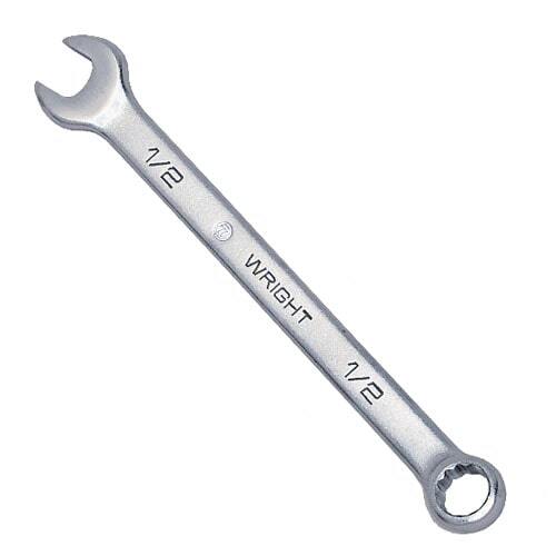 CW10118D 1-1/8" Combination Wrench, 12 pt., Satin Chrome Finish, USA