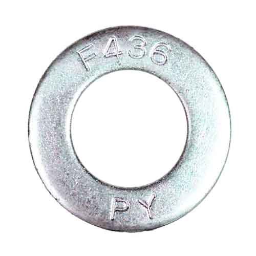 A325FW1 1" F436 Structural Flat Washer, Hardened, Zinc
