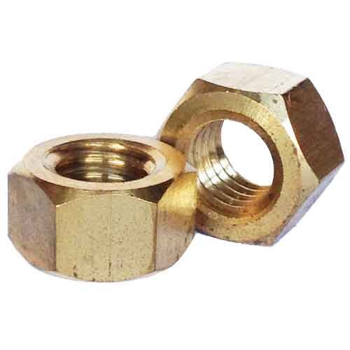 HN38B  3/8-16 Finished Hex Nut, Coarse, Brass