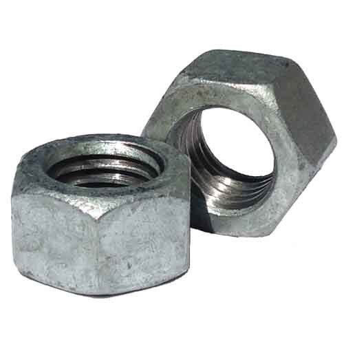 HN14G 1/4"-20  Finished Hex Nut, Low Carbon, Coarse, HDG