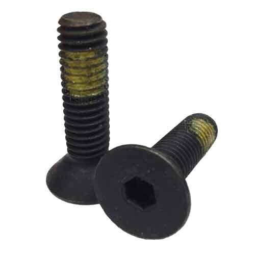 FSCSF121NPA 1/2"-20 X 1" Flat Socket Cap Screw, w/Nylon Patch, Fine, Alloy, Black Oxide