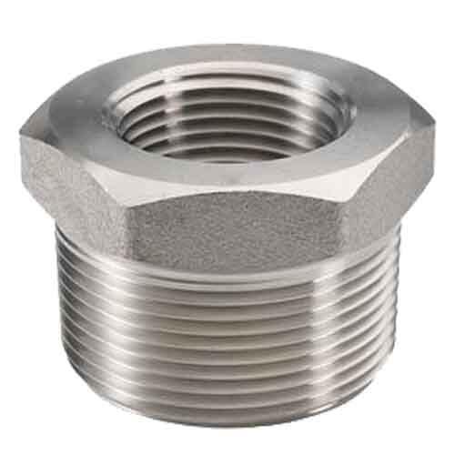 HXBU11234FT3S316 1-1/2" X 3/4" Hex Bushing, Forged, Threaded, Class 3000, T316/316L Stainless