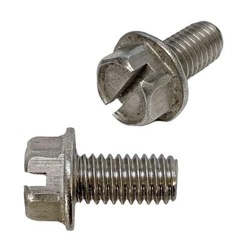 HWHSMS3834S 3/8"-16 X 3/4" Hex Washer Head, Slotted, Machine Screw, Coarse, 18-8 Stainless
