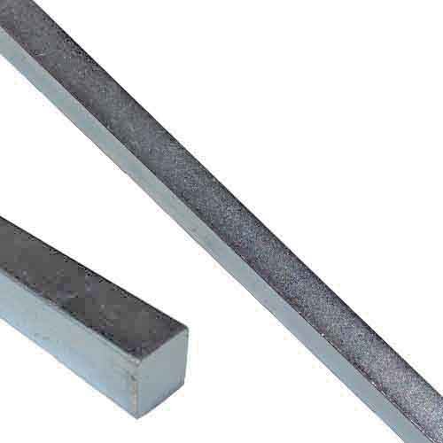 KS138 3/8" X 1 Ft Square Key Stock, Carbon Steel, Zinc