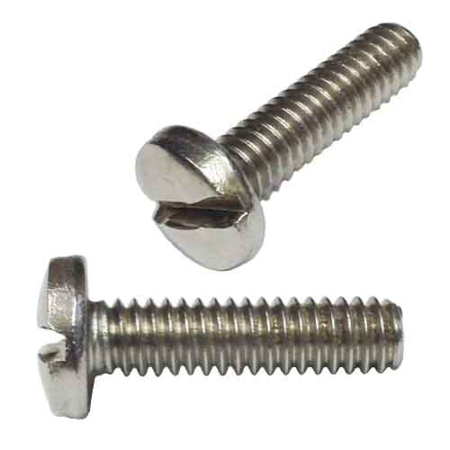 BMS638S #6-32 x 3/8" Binder Head, Slotted, Machine Screw, Coarse, 18-8 Stainless