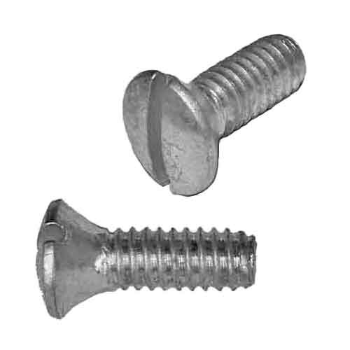 OMS01012S #10-24 x 1/2" Oval Head, Slotted, Machine Screw, Coarse, 18-8 Stainless