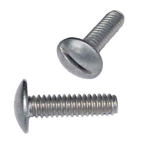 TMSF0101S #10-32 x 1" Truss Head, Slotted, Machine Screw, Fine, 18-8 Stainless