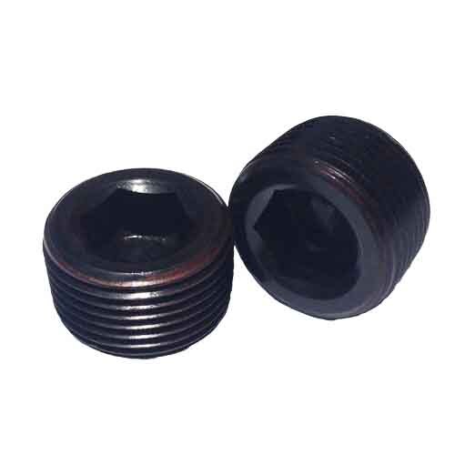 SPP18 1/8"-27  NPT, Socket Pipe Plug, Dry-Seal, 3/4" Taper, Alloy Black Oxide