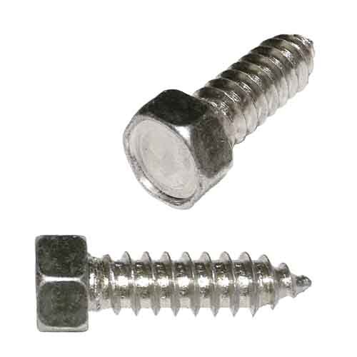 IHTS143S #14 X 3" Indented Hex Head, Tapping Screw, Type A, 18-8 Stainless
