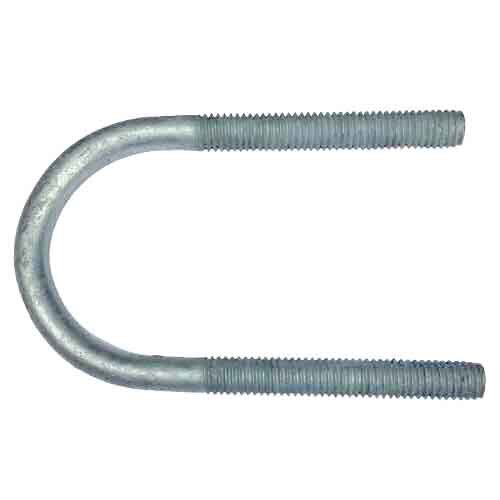 137UB12212G 1/2"-13 X 2-1/2" Pipe Size, U-Bolt, Fig.137 (Long Tangent), Carbon Steel, HDG
