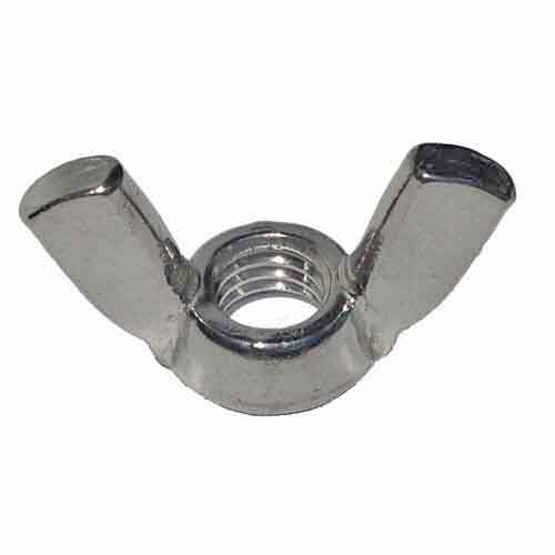 WNF38S 3/8"-24 Wing Nut, Cold Forged, Fine, 18-8 Stainless