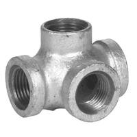SOTEE12G 1/2" Side Outlet Tee, Malleable 150#, Galvanized
