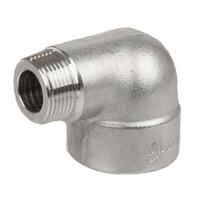 1-1/2" 90 Deg. Street Elbow, Forged, Threaded, Class 3000, T304/304L Stainless