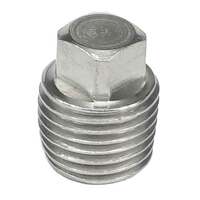SHP114FT3S304 1-1/4" Square Head Plug, Forged, Class 3000, Threaded, T304/304L Stainless