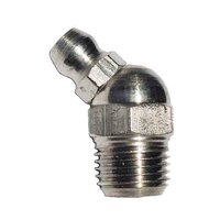 1/4"-28  45 Degree, Grease Fitting (Hydraulic Fitting), 18-8 Stainless