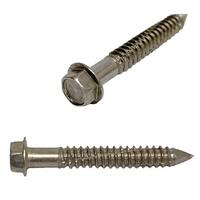1/4" X 1-3/4" Tapcon Screw Anchor, Hex Washer Head, 304 Stainless