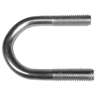 1/4"-20 X 1" Pipe Size, U-Bolt, Fig.120, 18-8 Stainless