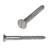 #10 X 1-1/4" Flat Head, Slotted, Wood Screw, 18-8 Stainless